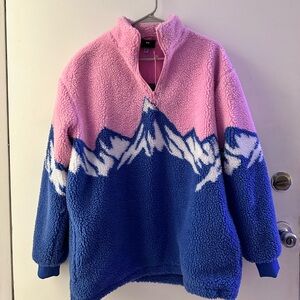 Lazy Oaf Mountain Fleece! Sold Out, Never Worn, size Small!! Fits oversized.